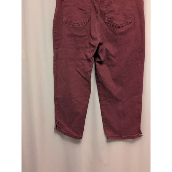 Gloria Vanderbilt size 8 Amanda mauve crop capri - Picture 7 of 8